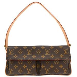 Louis Vuitton Viva Cite Handbag Monogram Canvas Brown Canvas Handbag (Pre-Owned)